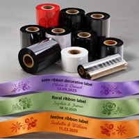 Harga Pabrik Pita Resin Lilin Transfer Termal Putih Kompatibel dengan Printer Barcode Argox, Gulungan Jumbo