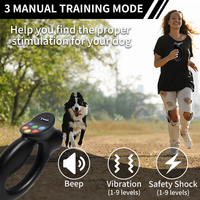 Wasserdichtes wiederauf lad bares elektrisches Hundeschocker-Slip halsband für Hunde training Hundes chock halsband training mit Fernbedienung