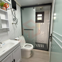 Moducube Maison Conteneur Extensible 20 pieds, Mini Maison Préfabriquée, Conception de Magasin Conteneur, Maisons Mobiles 3 Chambres pour les États-Unis