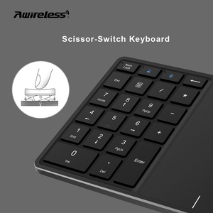 Clavier numérique sans fil 2 en 1, fin, 22 touches, 2.4G sans fil, Bluetooth, avec pavé tactile - Product Image 5