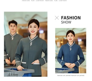 Nouveau sweat-shirt à manches longues pour l'automne et l'hiver, <span class=keywords><strong>tenue</strong></span> pour les employés d'hôtel, les femmes de chambre, les travailleurs de l'entretien ménager - Product Image 5