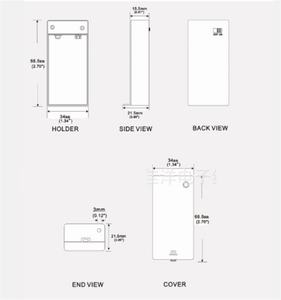 Ventes directes d'usine 9V 6LR61 boîtier de support de <span class=keywords><strong>batterie</strong></span> avec couvercle coulissant et connecteur cc 2.1*5.5 - Product Image 3