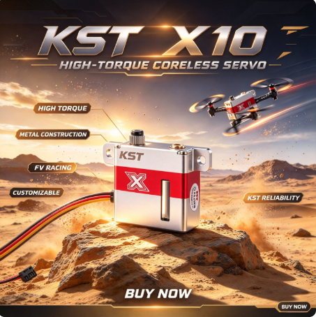 KST X10 Digital Servo Metal High-Voltage High-Torque 9.5kg Custom Logo FPV Compatible Gliders Fixed-Wing Aircraft Drone