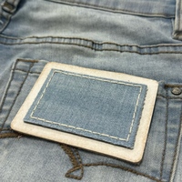 Étiquettes principales en similicuir écologique de haute qualité, gaufrées, imprimées, personnalisables, couleur et taille sur mesure pour vêtements