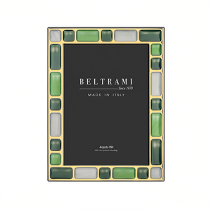 Cadre photo rectangulaire Beltrami fait main, élégant, en bois plaqué argent, 9x12, fabriqué en Italie - Product Image 2