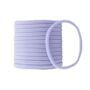 Bandas elásticas para el pelo de nailon supersuave y sin costuras de 2,8 ", lazos para el pelo de <span class=keywords><strong>color</strong></span> sólido dulce, sin daños, para niñas - Product Image 6