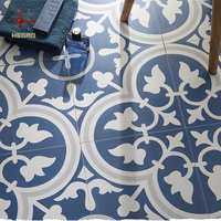 Carrelage en céramique décoratif au design moderne, mat, 300*300 mm, série bleue, antidérapant, briques réfractaires, carrelage mural pour salle de bain et sol de cuisine