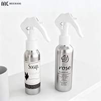 Flacon pulvérisateur en aluminium de 40 ml à 250 ml, anti-fuite, à large angle, pour brume faciale, tonique et soins de la peau