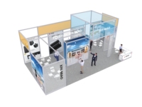 Stand d'exposition modulaire portable robuste et moderne, nouvelle conception, pour salons professionnels et événements, construction rapide, vente en gros