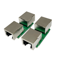 Prise réseau 8P8C 1 à 1 prise trapézoïdale rj45 cat5 cat6 prise modulaire connecteur droit répartiteur rj45 adaptateur connecteur cat5e