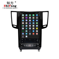 Écran stéréo de style Tesla de 13,6 pouces 2K pour Infiniti QX70 2013-2016 Autoradio Lecteur multimédia GPS Navigation Android 11 8/128