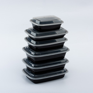 Wholesale Disposable Rectangular Plastic Salad <strong>Box</strong> Fruit Meat Containers with Lids <strong>Lunch</strong> Food Packaging Takeaway <strong>Box</strong> - Product Image 6