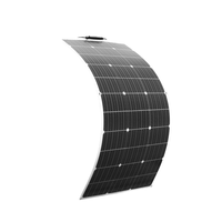 Module de panneau solaire flexible monocristallin OEM 100W 18V à Vmp élevé, anti-ombre, pour système de production d'énergie domestique en zone isolée