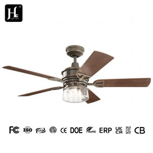 Ventilador de Techo Moderno de 52 Pulgadas con Control Remoto de 6 Velocidades, LED, 3 Aspas, Perfil Bajo, Venta al Por Mayor de Fábrica - Product Image 6