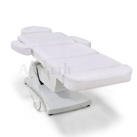 Anteeth Meilleures ventes Table de massage haut de gamme Chaise de traitement dentaire électrique à 4 moteurs Lit de salon de beauté en cuir PVC blanc