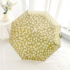<span class=keywords><strong>Parapluie</strong></span> compact design chat dessin animé 21 pouces, imperméable, protection UV, 3 plis automatique pour soleil et <span class=keywords><strong>pluie</strong></span> - Product Image 3