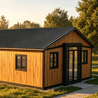 En promotion : Maison préfabriquée extensible de 40 pieds à toit incliné avec fenêtres en aluminium à rupture de pont thermique, 2 chambres, 1 cuisine, 1 salle de bain