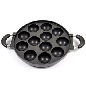 Hot bán Contemporary không dính Cookware Set nhôm 4-hole egg Cake <span class=keywords><strong>Pan</strong></span> với rõ ràng Bì<span class=keywords><strong>a</strong></span> kim loại cho Mock nấu ăn - Product Image 3