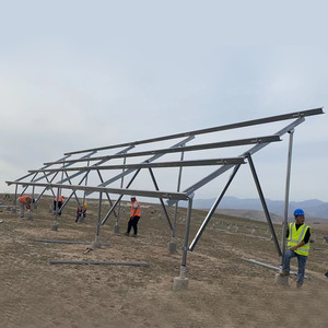 Conception à faible coût personnalisée ZAM Zinc Aluminium Magnésium Montage au sol Structure de <span class=keywords><strong>support</strong></span> photovoltaïque <span class=keywords><strong>pour</strong></span> panneau solaire - Product Image 1