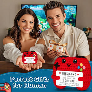 PS5ゲームパッドかぎ針編み人形ゲームライフ夫ギフトプラスチック素材カスタマイズ可能コントローラ - Product Image 5