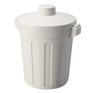 Mini Desktop Trash Can With Lid PP Cylindrical Office Waste Bin Minimalist Style Storage Bucket For Desk Use - Product Image 5