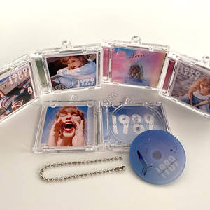 卸売アクリルCDキーホルダーkpopDIYタグカスタムキーリング音楽キーホルダーケースカスタムパーソナライズCDミニNFCアルバムキーホルダー - Product Image 5