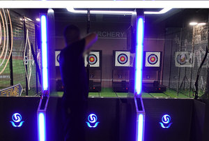 Salle de tir à l'arc mobile avec cible de projection interactive pour tir sportif traditionnel et à l'arc à poulies - Product Image 6