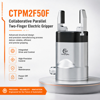 ChangingTek Pinza Robótica de Dos Dedos con Servo de 24V de Bajo Mantenimiento CTPM2F50F, Carga Máxima de 2.5kg, Protocolo de Comunicación Múltiple
