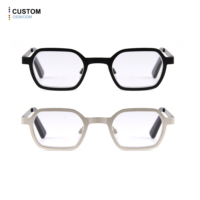 Lunettes de lecture anti-lumière bleue de haute qualité, monture en métal personnalisée, presbytie, vente en gros, lunettes correctrices pour hommes