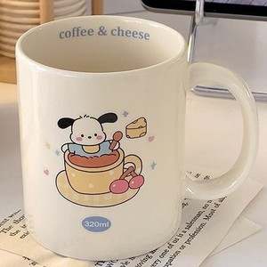 Taza de Cerámica con Diseño de <span class=keywords><strong>Pacha</strong></span>, <span class=keywords><strong>el</strong></span> Cachorro de Dibujos Animados, Estilo PDD, Alta Estética, Linda y Moderna - Product Image 4