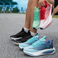 Chaussures de course légères personnalisées pour hommes, respirantes, avec empeigne en mesh et semelle en caoutchouc EVA, baskets de sport pour marathon, vente en gros et dropshipping