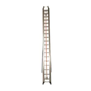 Obral besar tangga lipat aluminium 12m, tangga lipat untuk penyelamatan pemadam kebakaran