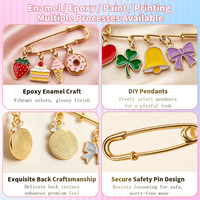 Broche fantaisie en émail motif épinglette, accessoire de charme personnalisé gothique, doux et aventureux pour streetwear et sac à dos