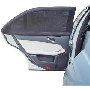 2 unidi/set parasole universale de ventana laterale coche <span class=keywords><strong>bebe</strong></span> parasole cubierta de malla elastica - Product Image 4