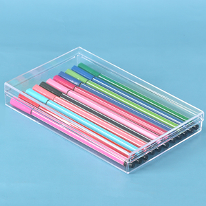 Boîte à cartes en acrylique transparent SUNSHING, barquette dorée, boîte souvenir de mariage en plastique rigide, réutilisable, pour bonbons et pierres précieuses, avec couvercles - Product Image 3