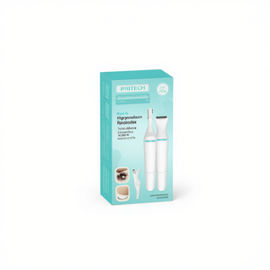 Kit de Aseo 2 en 1 Pritech con Recortadora y Depiladora para Mujer, Depilación Corporal, 48 Piezas CtN - Product Image 1