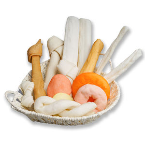 कारखाने की आपूर्ति थोक चमरा से बना हुआ दबाया कुत्ते हड्डियों गाय छुपाएं <span class=keywords><strong>knotted</strong></span> चिकित्सकीय कुत्ते <span class=keywords><strong>chews</strong></span> - Product Image 3