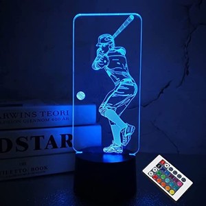 新款可定制 3D ABS 儿童夜灯，带 RGB 16 色遥控，可爱 LED 床头灯，适合儿童房装饰礼物 - Product Image 3