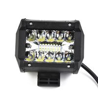 60W 12V LED Barre lumineuse de travail étanche, anti-poussière et antichoc pour camion SUV ATV UTV Bateau Lumen élevé