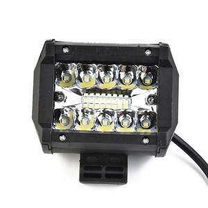 60W 12V <span class=keywords><strong>LED</strong></span> Barre lumineuse de travail étanche, anti-poussière et antichoc pour camion SUV ATV UTV Bateau <span class=keywords><strong>Lumen</strong></span> élevé - Product Image 1