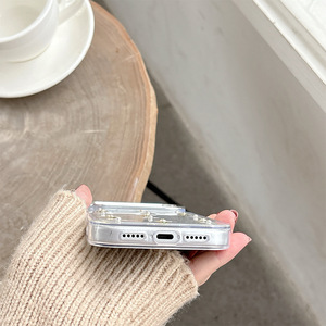 <span class=keywords><strong>Cover</strong></span> per <span class=keywords><strong>iPhone</strong></span> con Glitter <span class=keywords><strong>Trasparente</strong></span> a Forma di Tulipano e Ciliegia per 17 <span class=keywords><strong>Pro</strong></span> Max, Design Morbido per Donne, Custodia Antiurto per 16 15 - Product Image 5