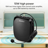 SHIDU S615 Echo UHF ses amplifikatörü kulaklık kablosuz mikrofon hoparlör BT taşınabilir güçlü mikrofon ses amplifikatörü