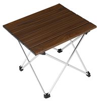 Table de camping avec plateau en aluminium, table de plage pliable, facile à transporter pour pique-nique en plein air, barbecue, cuisine, festival, plage, usage domestique