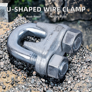 Chất lượng cao hình chữ U mạ kẽm dây dây <span class=keywords><strong>clip</strong></span> cho các ứng dụng kẹp dây - Product Image 3
