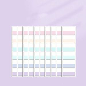 กระดาษโน้ตแบบมีกาวในตัวสีมอรันดีแบบขายส่ง แถบแบ่งหน้าแบบเรืองแสง PET สำหรับสมุดบันทึก แพลนเนอร์ และออร์กาไนเซอร์ - Product Image 6