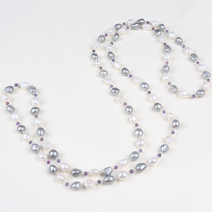 <span class=keywords><strong>Collana</strong></span> <span class=keywords><strong>Lunga</strong></span> <span class=keywords><strong>con</strong></span> Perle Barocche e Ametista - Product Image 5