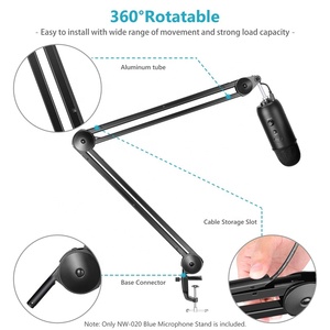 Support de Microphone à <span class=keywords><strong>bras</strong></span> réglable multifonction, nouveau Design, support de ciseaux à Suspension pour microphone de studio bleu yetis sans ressorts - Product Image 5
