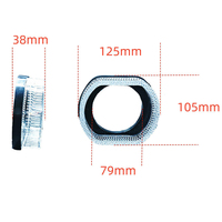 IDISON 5D-30E Élégant Phare avant 3 pouces 12V RGB LED Angel Eye Halo avec lentille et cache en acrylique, commande par application, pour toutes les voitures