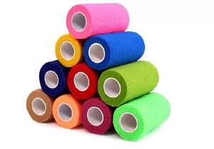 自己粘着包帯 プリント 簡単剥がせる 快適 粘着性なし 粘着性のある包帯ではない カスタマイズ可能 人体と動物用 多色 - Product Image 3