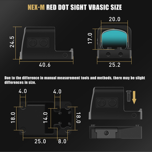 Spina Optics-Mira de punto rojo cerrada de tamaño completo con 3 opciones de retícula, duradera, resistente al agua, a prueba de golpes, ligera - Product Image 6